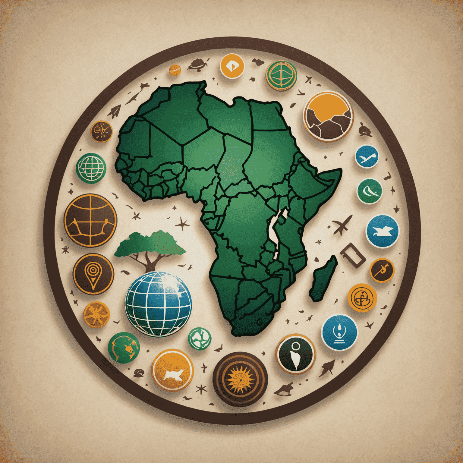 ZAConsultancy logo featuring a stylized African continent with business icons