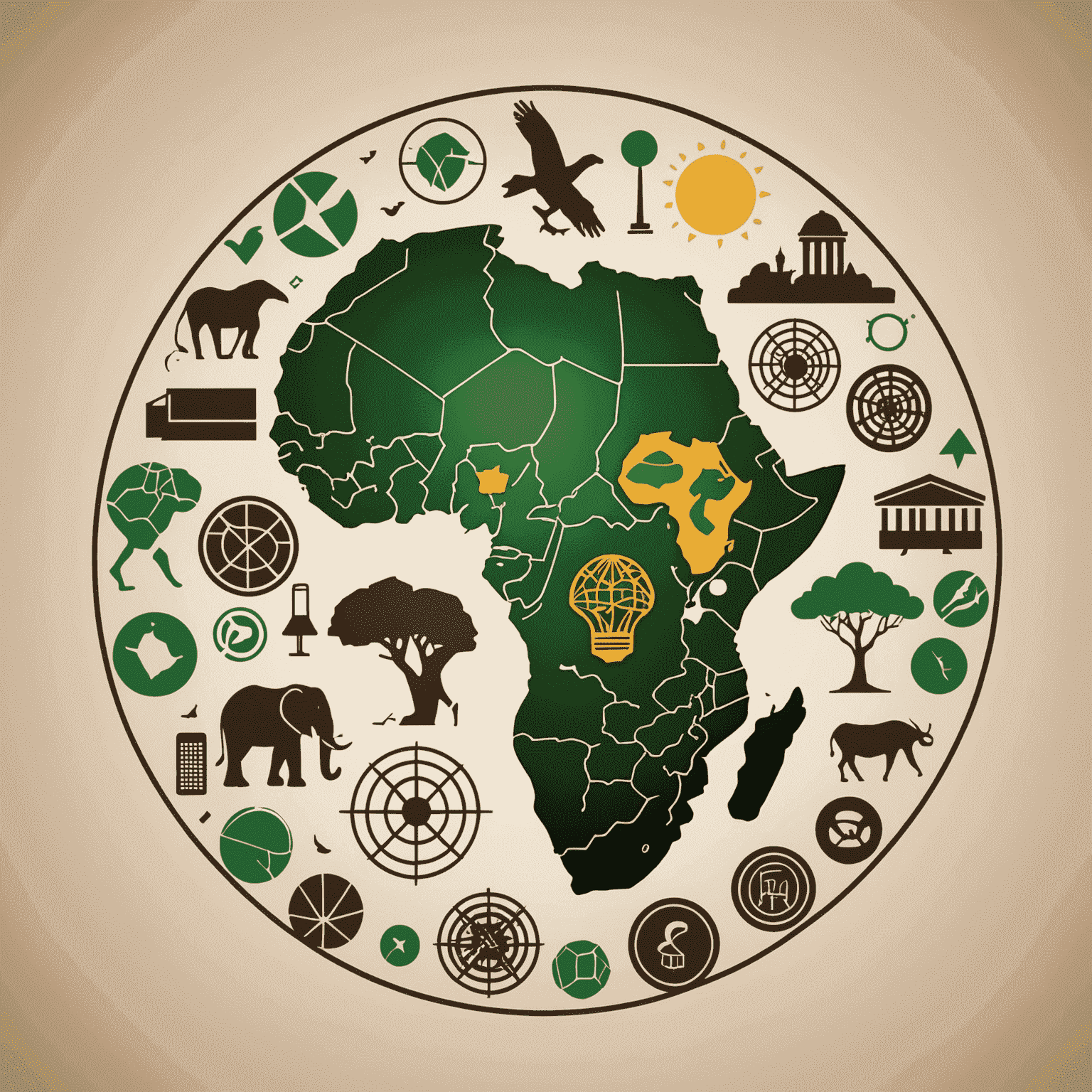 ZAConsultancy logo featuring a stylized African continent with business icons